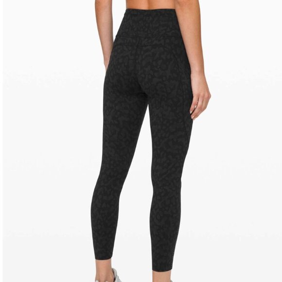 Lululemon Fast and Free Tight 25" *Non-Reflective Nulux Formation Camo Deep Coal - Picture 1 of 1